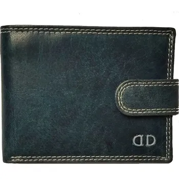 DD 125-06 pánská kožená peněženka tm.modrá/šedá