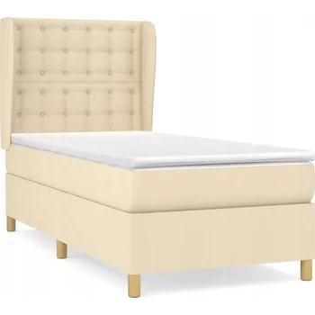 Postel Jednolůžková dřevěná postel Zakito Home 80x200 v odstínech béžové