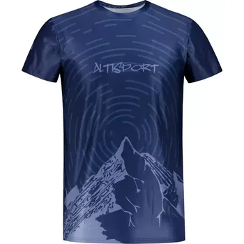 Pánské oblečení Pánské volnočasové triko premium ALTISPORT VOJ/ALM121TR06 NAVY-BLUE 4XL