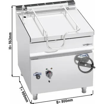 Sporák G.Gastro Elektrická výklopná pánev 80L (9,6 kW)