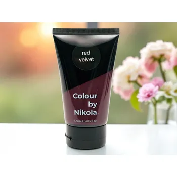 Barva na vlasy Colour by Nikola Barva na vlasy, RED VELVET tmavá červená, 120 ml