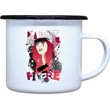 DOBRÝ TRIKO Plecháček s potiskem Raining fire Velikost plecháčku: 330 ml