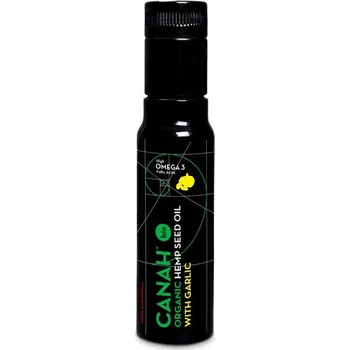 Rostlinný olej Za studena lisovaný BIO konopný olej nejvyšší jakosti s česnekem. Ideální doplněk salátů a studené kuchyně.