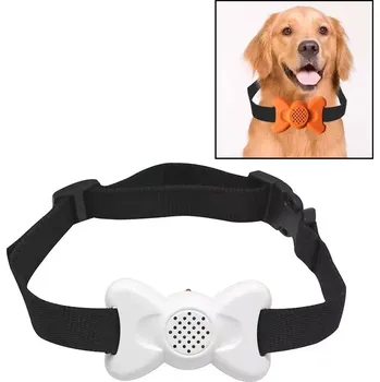 Obojek pro psa TopTechnology Automatický obojek proti štěkání s hlasovým ovládáním pro psy (Bílý)