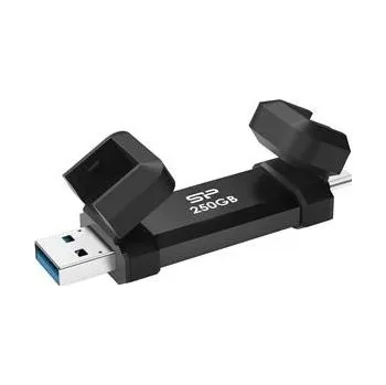Ukládání dat Silicon Power DS72 250GB USB 3.2 Gen 2, černý - SP250GBUC3S72VPK