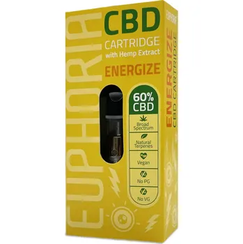 CBD CBD cartridge 1ml s konopným extraktem a směsí přírodních terpenů Energize.
