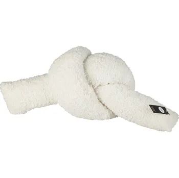 Dekorativní polštářek H&L Polštář Uzel, imitace beránka 150x12cm, bílá