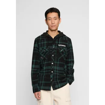 Pánská košile s kapucí Iron Maiden Checkshirt Eddy černá/zelená Brandit černá 2891747