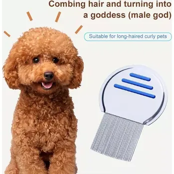 Kosmetika pro psa TopTechnology Hřebeny pro domácí zvířata - čisticí hřebeny pro psy, modré