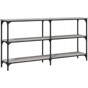 Konferenční stolek Konzolový stolek dřevěný šedý dub 150x29x75 cm