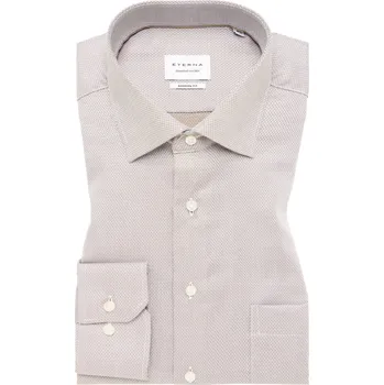 Pánská košile Košile Eterna Modern Fit Struktur béžová 4203_26X19K velikost: 46, délka rukávu: dlouhý rukáv