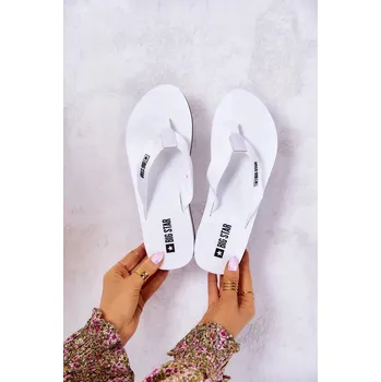 Dámské žabky Dámské žabky na klínku Big Star - bílá Velikost: 38