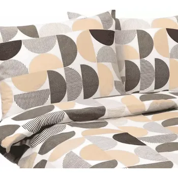 Povlečení Bellatex povlečení Půlkruh flanel 140x200, 70x90 cm