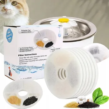 miska pro kočku 6 KS filtrů do fontány pro kočky, náhradní filtr