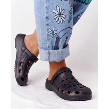 Dámská běžecká obuv Dámské Nazouváky Černé Pěnové Crocsy EVA 40