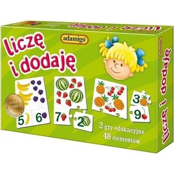 Desková hra Stolní hra puzzle Počítám a sčítám – vzdělávací matematická hra pro děti – hra s operacemi a číslicemi – hra, která učí počítat a sčítat – logická a rozvíjející hra Adamigo