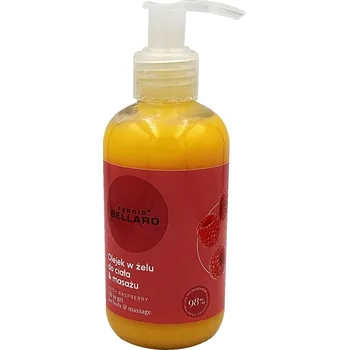Masážní přípravek Fergio Bellaro olejový masážní gel malina 170g