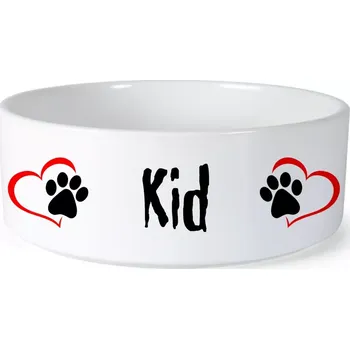 Miska pro psa Miska pro psa se jménem Kid (Keramická miska na krmivo pro psy)
