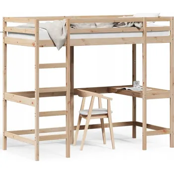 Postel Jednolůžková dřevěná postel Zakito Home 100x200 dub přírodní