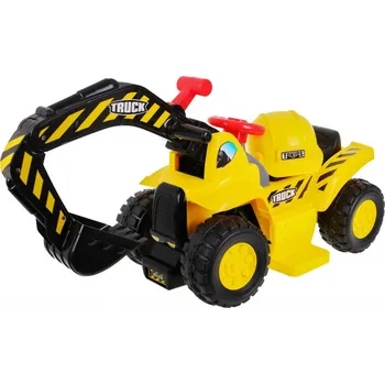Dětské vozidlo RKToys Elektrický bagr s přilbou