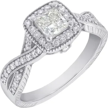 Šperk Nádherný diamantový prsten s princess diamantem Cvetah