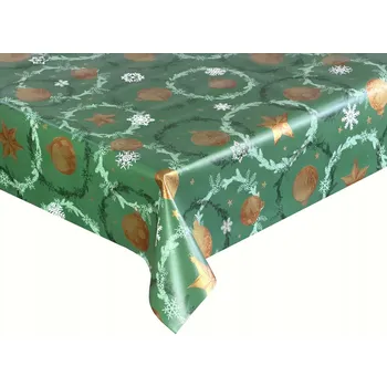 ubrus Cerata na míru Vánoční Ubrus z Ceraty Štědrovečerní Baňka 260x140 cm