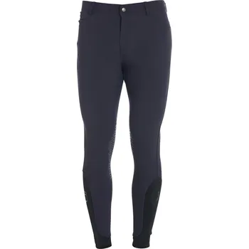 Jezdecké kalhoty EQUESTRO Rajtky Caspar Equestro, s gripem na kolenou, pánské, navy blazer 40