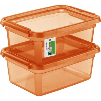 Dóza na potraviny Sada barevných boxů 2x 12,5 l s víky