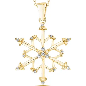 Přívěsek Vločka s diamanty Aya