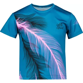 Chlapecké tričko Dětské funkční triko premium ALTISPORT VOJ/ALK001TR01 PETROLEJOVÁ/SVĚTLE RŮŽOVÁ 146