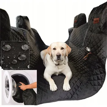 Obraz Ochranná podložka do auta, látková, velikost L, Doggy, černá, 61 cm x 222 cm