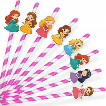 PAPÍROVÁ BRČKA NA NAROZENINY - MALÁ PRINCEZNA - 8 ks