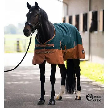 Deka pro koně Deka výběhová Imperial Riding -OUTDOOR 200G- - Fialová/Hnědá - 135cm