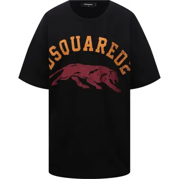 Pánské tričko DSQUARED2 Jaguar Black tričko M Černá