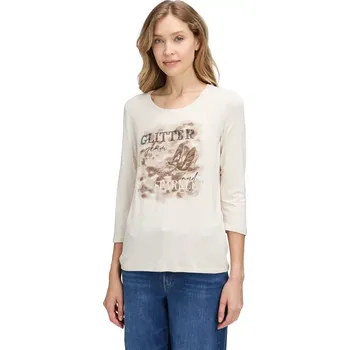 Dámské tričko BETTY BARCLAY dámské triko béžové s kamínky