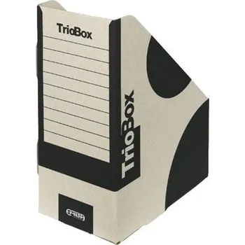 Archivační box Stojan na časopisy Emba Trio - A4, 13 cm, černý, 1 ks