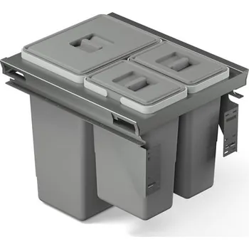 Odpadkový koš odpadkový koš Rama 50,1x24l + 2x 8l antracit