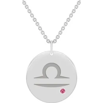 Přívěsek Zlatý přívěsek se znamením a turmalínem Váhy