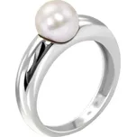 Zlatý prsten s 8mm bílou perlou Racel
