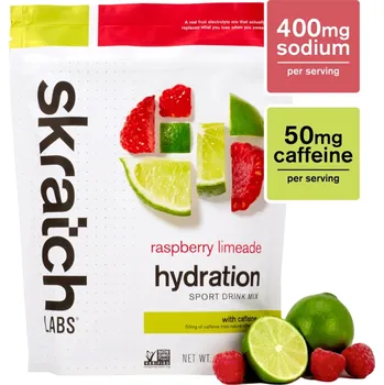 Iontový nápoj Skratch Labs Hydration Sport Drink Mix 440 g - Malinová Limonáda + Kofein uni