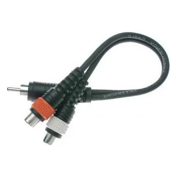 Audio kabel Stagg YC-0,1/1C2CFH, redukce 1x Cinch samec – 2x Cinch samice