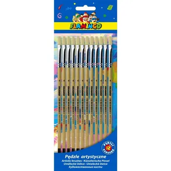 Umělecký štětec Ploché štětce Flamingo