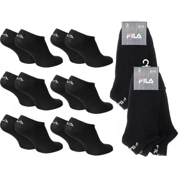 Pánské ponožky Pánské ponožky kotníkové ponožky ponožky FILA BALENÍ 6 KUSŮ 35-38 bavlna