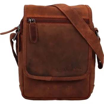 Kabelka Moderní pánská kožená taška Samuelo, světle hnědá