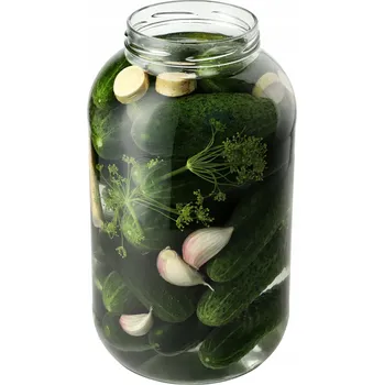 Sklenice Skleněná zavařovací sklenice Kadax Anna 4 l průhledný