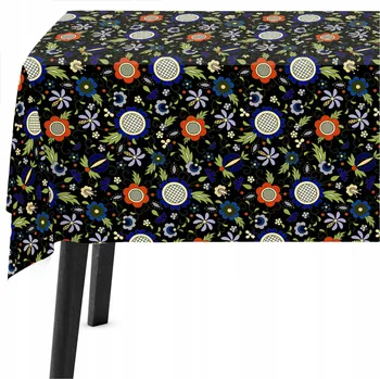 ubrus Odolný ubrus proti skvrnám 140x180 Ubrus na míru Kašubský tmavý 10655