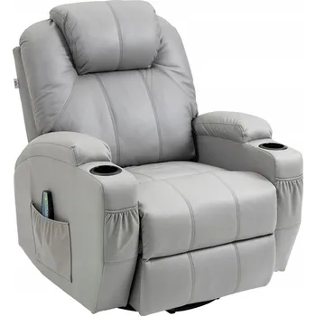 Otočná kancelářská židle Homcom šedá