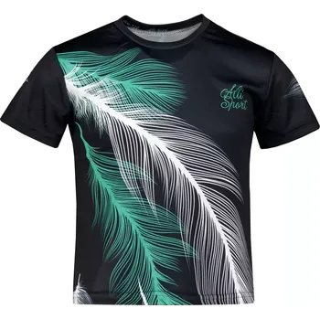 Chlapecké tričko Dětské funkční triko premium ALTISPORT VOJ/ALK001TR01 ČERNÁ/TYRKYSOVÁ 122