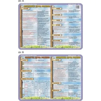 Obraz Polština VZDĚLÁVACÍ PODLOŽKA ABECEDA a Interpunkční Znaménka Tabule