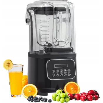 Černý mixér 2L 2200W 9 rychlostí a 5 funkcí pro koktejly a smoothie